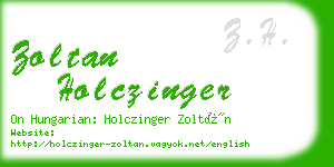 zoltan holczinger business card